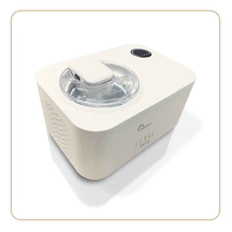 LITTLE BALANCE 8610 Turbo-Vanille, Sorbetière, Turbine à glaces, Machine à glaces 1,2 l, 3 fonctions, crèmes glacées, yaourts gl