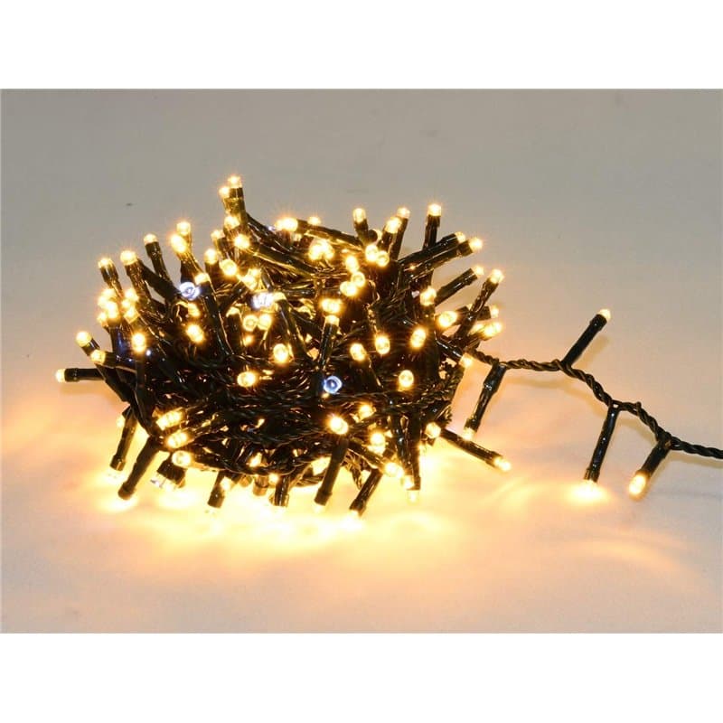 Guirlande Lumineuse pour Extérieur I 480 LED Blanc Chaud & Blanc Effet Flash I 35m de Longueur I Waterproof Indice IP44 I Déco T