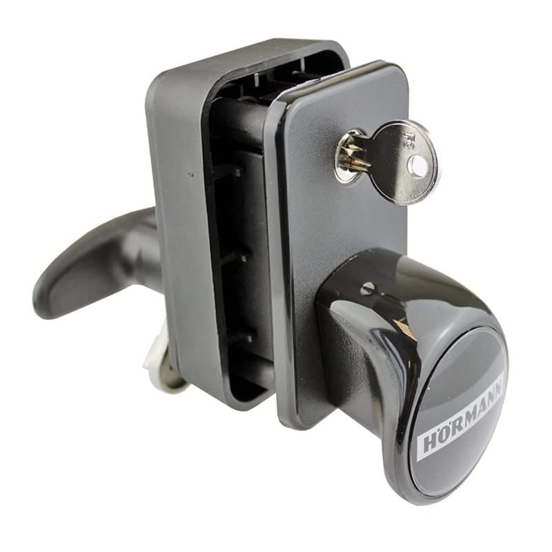 Hörmann 4015100 - Poignée de porte avec serrure PZ pour porte de garage sectionnelle