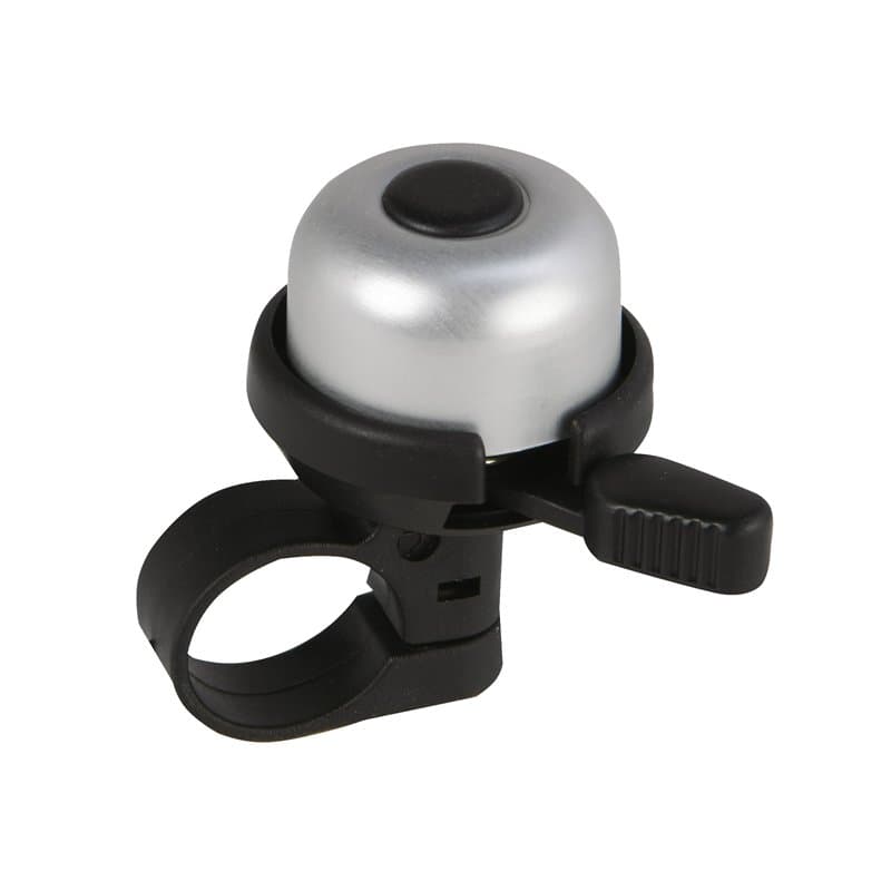 Fischer Mini Ding Dong Sonnette de vélo, Argent, Taille Unique