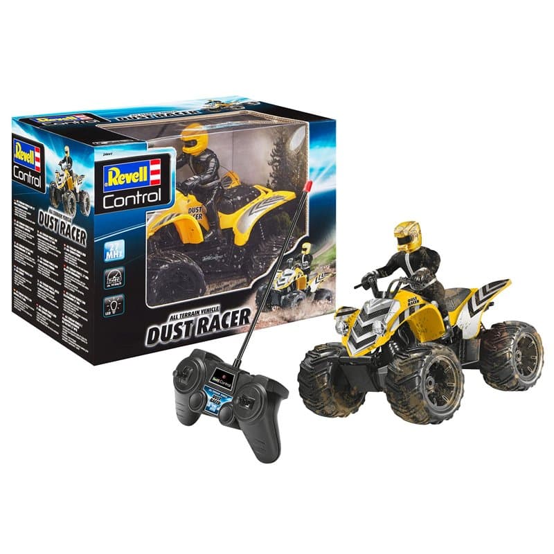 Revell Control 24641 Quad Radiocommandé New Dust Racer 27 MHz, Jaune