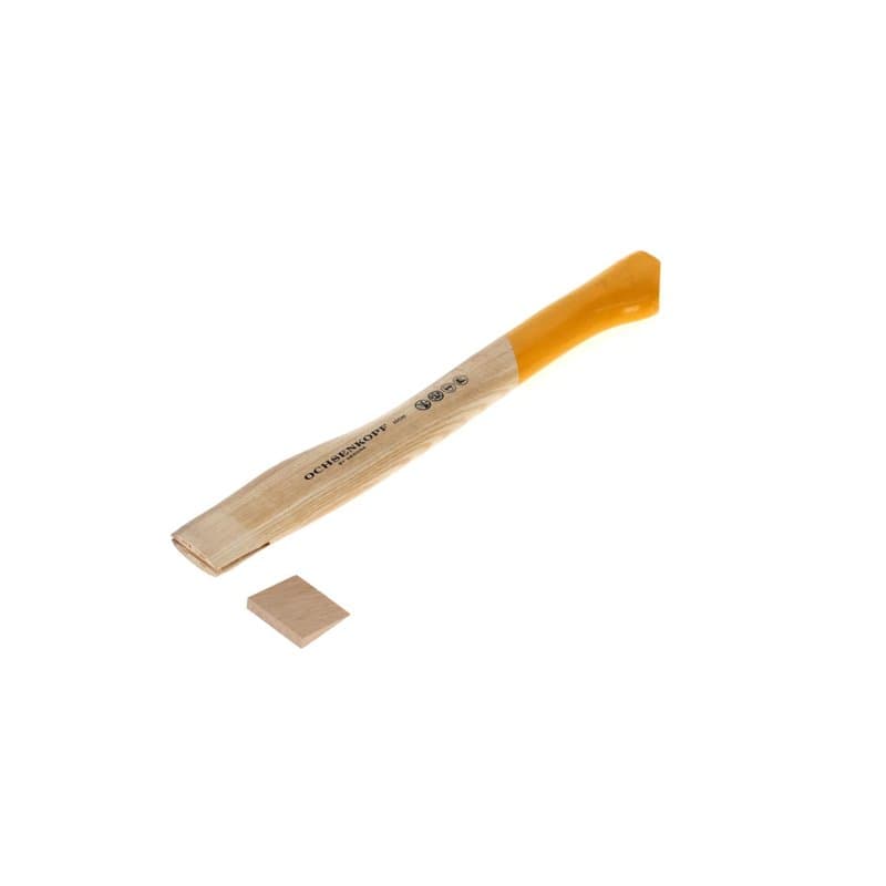 OCHSENKOPF Manche de rechange pour hachette, Manche en bois de frêne, 410 mm, 240 g, En pied de biche, Outil forestier, OX E-78