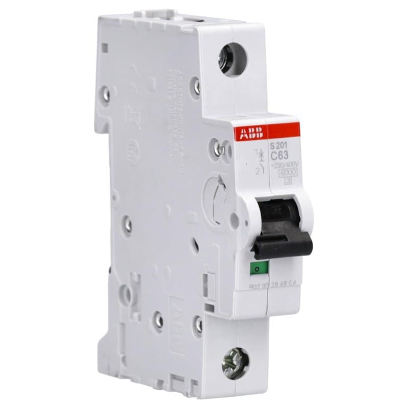 ABB 2 cds251001r0634 Système Pro M Compact Disjoncteur miniature, pôle unique, Type C, 63 A Courant nominal, 88 mm H x 17,5 mm W