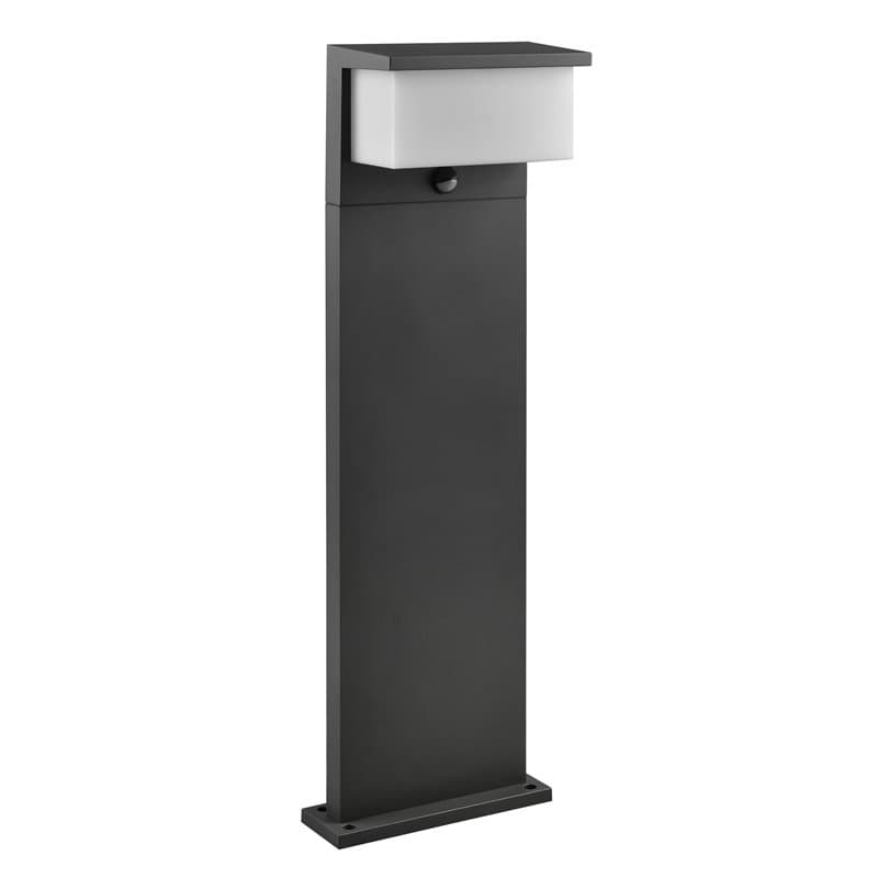 Trio Leuchten LED Éclairage d’extérieur Nestos 440969142, aluminium moulé sous pression anthracite, abat-jour en plastique blanc