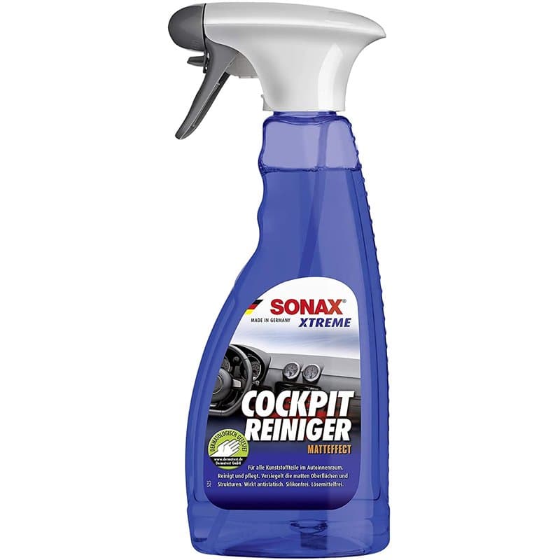 SONAX XTREME Nettoyant Cockpit effet mat (500 ml) nettoie les tableaux de bord et prend soin des surfaces plastiques à l'intérie