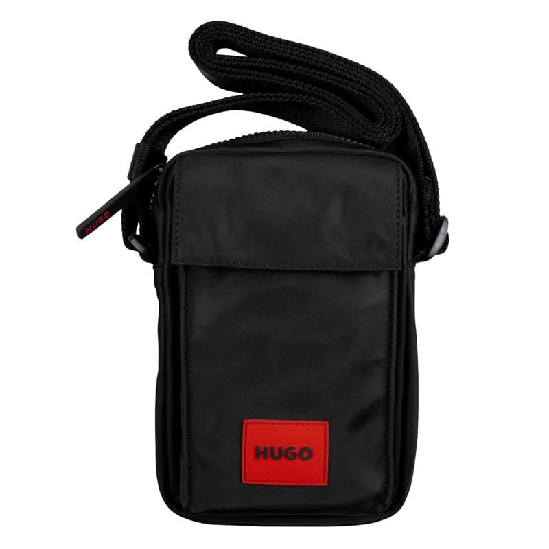 HUGO Ethon 2.0N V Crossbody, Reporter_avec_Zip Homme, Black, Taille Unique
