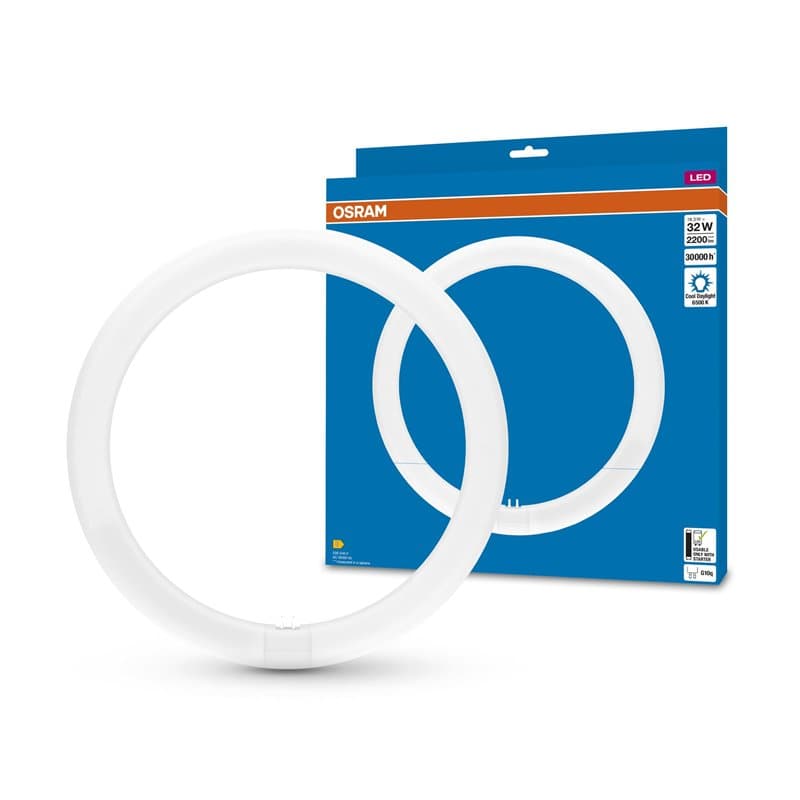 OSRAM Tube LED T9C EM 32, Anneau Lumineux 18,3W, 2200lm, 6500k, Lumière Blanche du Jour, Alternative pour Lampes Fluorescentes T