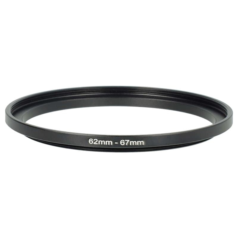 vhbw Bague d'adaptation de Filtre Step-Up de 62 mm vers 67 mm pour Objectif d'appareil Photo - Adaptateur, métal, Noir