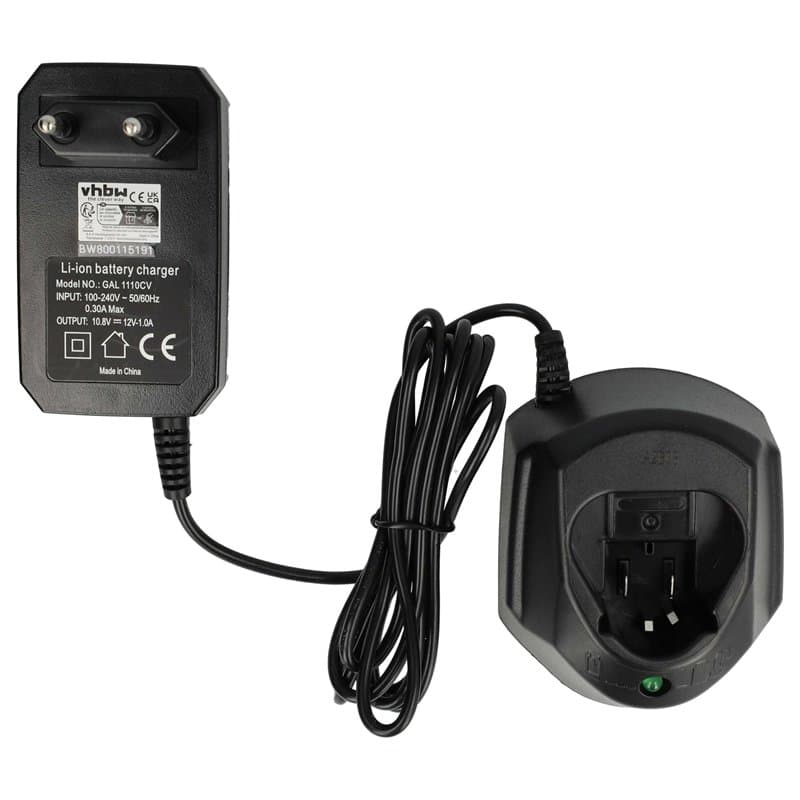 vhbw Chargeur Compatible avec Bosch GSR 10.8 V-Li, GSR 10.8 V-LiQ, GUS 10.8 V-LI, GWB 10.8-LI, GWB 10.8 V-LI Batteries d'outils