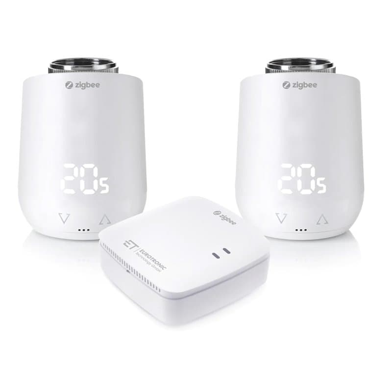Eurotronic Comet Zigbee Kit de démarrage, régulateur d'économie d'énergie et passerelle avec norme radio (thermostat intelligent
