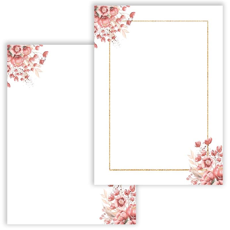 Lot de 20 cartes postales vierges avec motif - Cartes postales à personnaliser soi-même - Cartes d'invitation à faire soi-même -