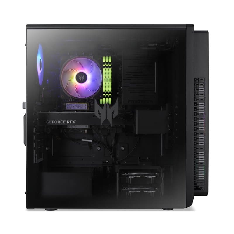 Acer Predator Orion 5000 PO5-660, Ordinateur de Bureau Gaming (Intel Core Ultra 5 225F, RAM 32 Go, SSD 512 Go, NVIDIA GeForce RT