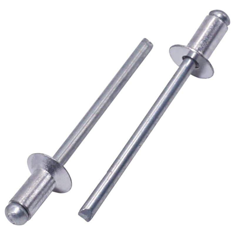 SKIR'CO (500 pièces) Rivets aveugles en aluminium à tête fraisée 4,0 x 8 mm, mandrin en acier, rivets pop