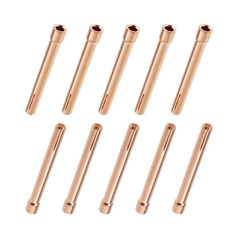 Lot de 10 pinces de serrage 10N24 3/32" 2,4 mm pour chalumeaux de soudage TIG WP17 WP18 WP26