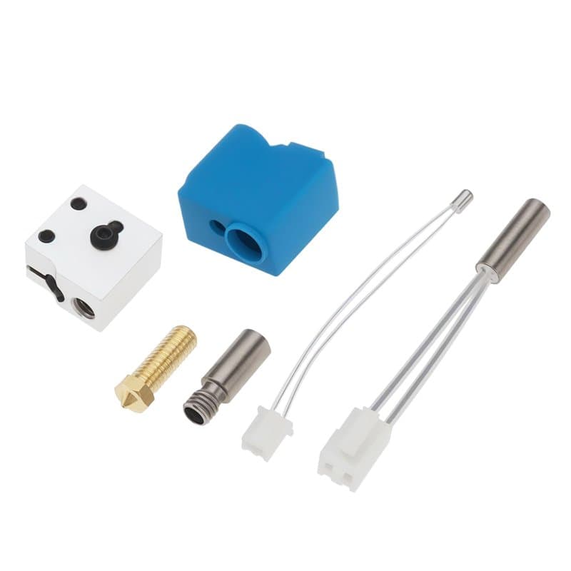 OTOTEC 1 Kit d'extrudeuse d'imprimante 3D Bloc Chauffant de Buse Kit de Remplacement de Thermistance 24V 64W Compatible avec Art