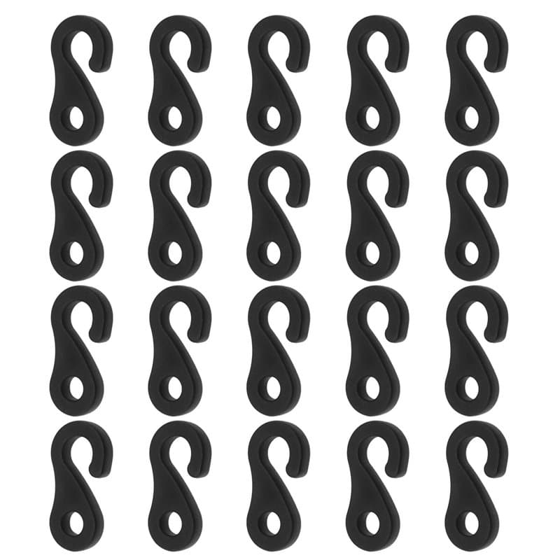 EMSea 20pcs Crochet Amortisseur de Tente Crochet Coupe-Vent Accessoires de Tente pour Tentes de Camping Auvents Pare-Soleil en P