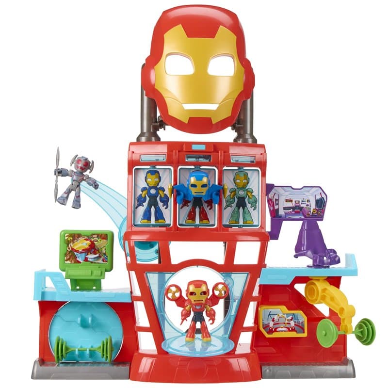 Iron Man and His Awesome Friends Marvel QG d'Iron Man, Coffret électronique pour Filles et garçons