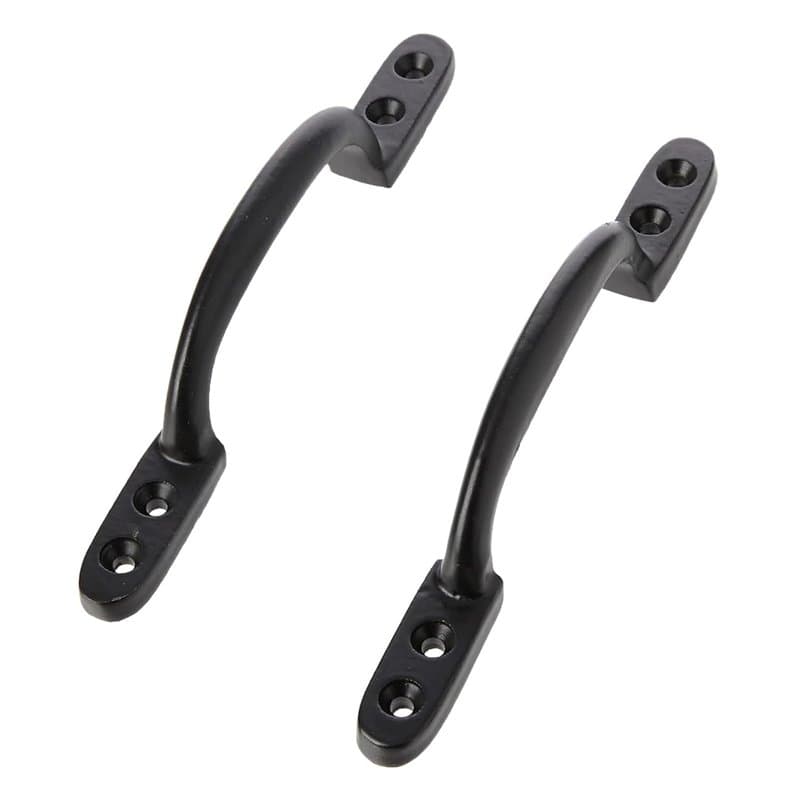 Bulk Hardware BH00060 Paquet de 2 Poignées anciennes 150 mm Noir