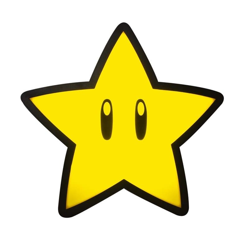 Lampe Projecteur Super Star Mario Bros - Marchandise Officielle Nintendo, Lumière d'Ambiance Décorative pour Maison ou Bureau, C