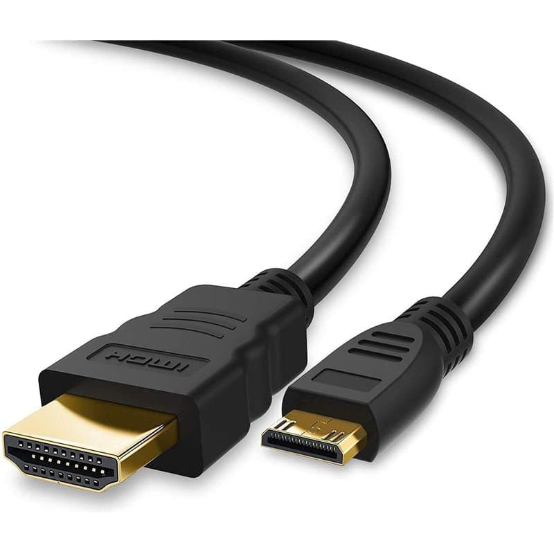 DragonTrading® Câble mini HDMI vers HDMI pour connecter un appareil photo Nikon COOLPIX S6100 à une TV, une HDTV, un écran LCD,
