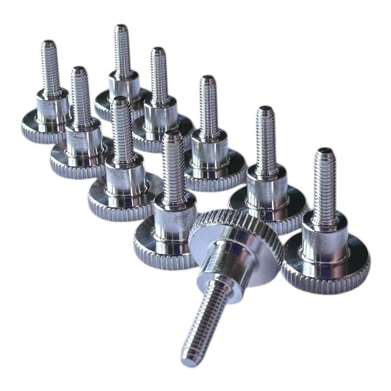 PrecisionGeek - Vis à épaulement en aluminium DIN 464, M3 x 10 mm - Lot de 10 pièces