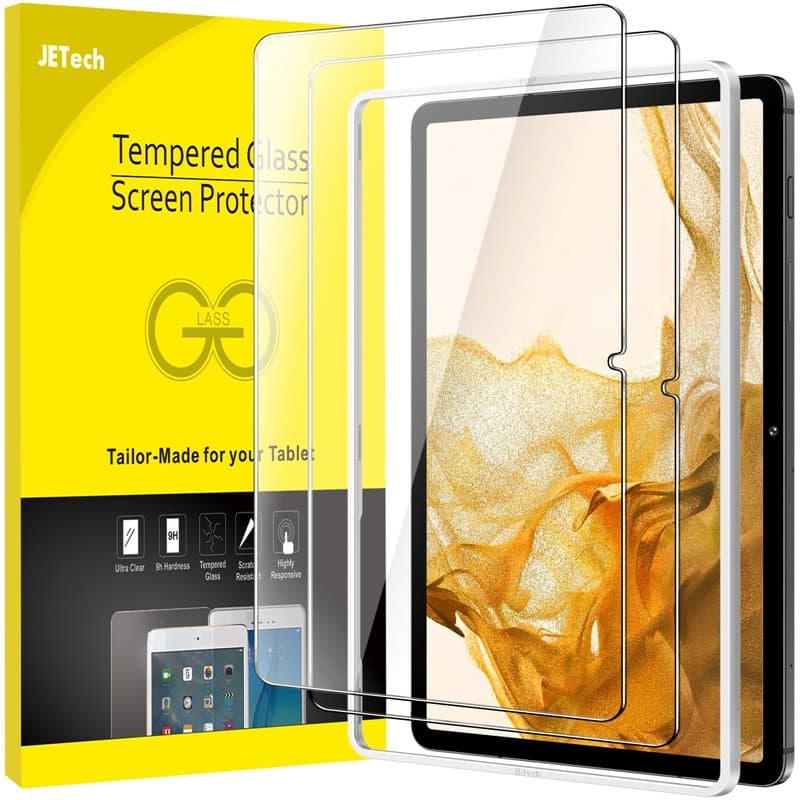 JETech Verre Trempé pour Samsung Galaxy Tab S8 2022 / Tab S7 2020 11 Pouces avec Outil d'Installation Facile, Film en Protection