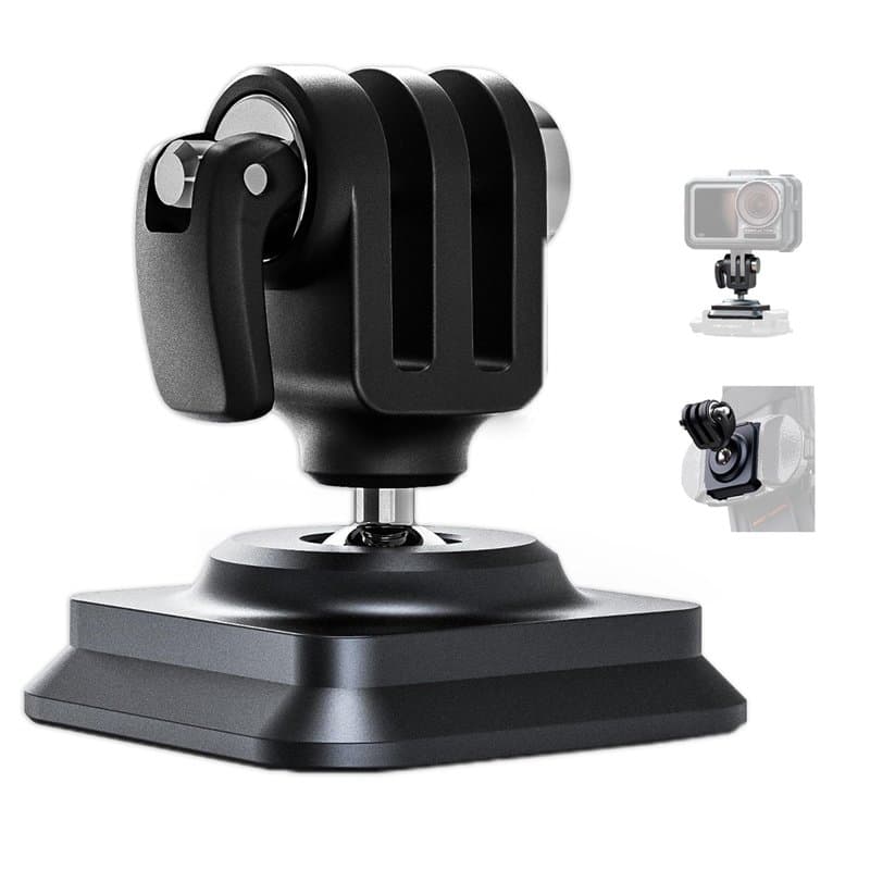 PGYTECH Plaque de Dégagement Rapide Arca-Type pour Caméra d'action, Rotation à 360°, Compatible avec GoPro, Insta360, DJI Osmo e