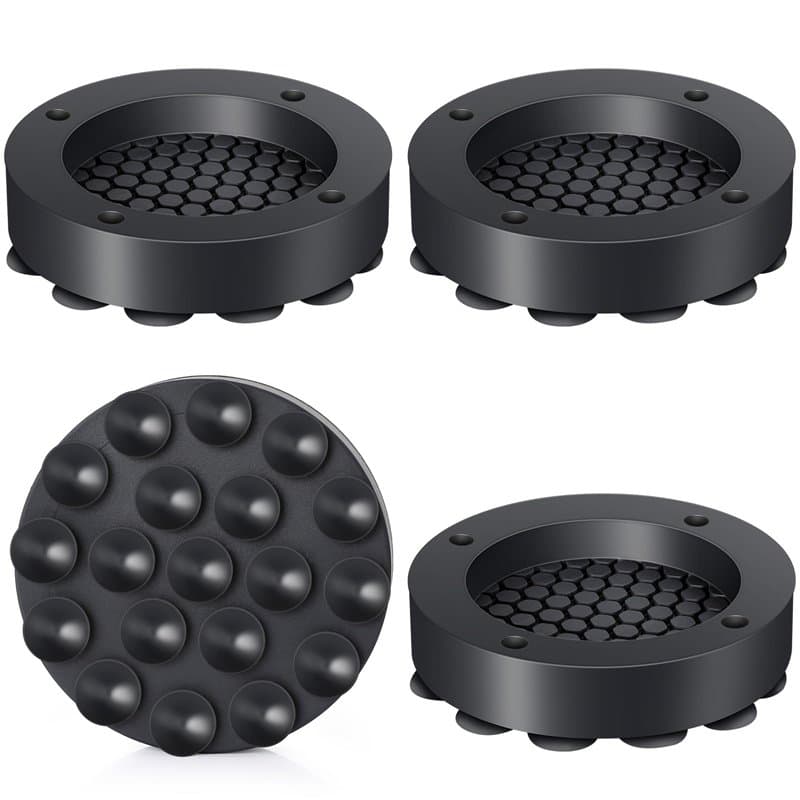 AiQInu 4 Pièces Tapis Anti Vibration Machine à Laver, Patin Machine à Laver Anti Vibration, Amortisseur pour Réduire Le Bruit et