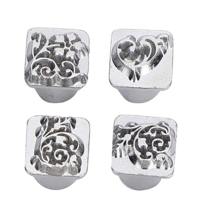 Tampons d'artisanat en cuir, ensemble d'outils d'estampage pour étui à outils d'estampage 12 pièces pour bijoux pour cuir pour a