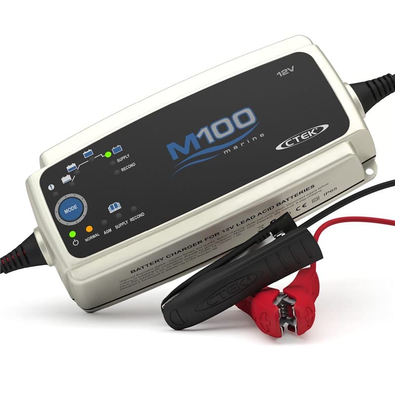 CTEK M100 Chargeur De Batterie 12V 7A Tout-en-Un pour Environnements Marins, Chargeur De Batterie Bateaux, Chargeur Et Mainteneu