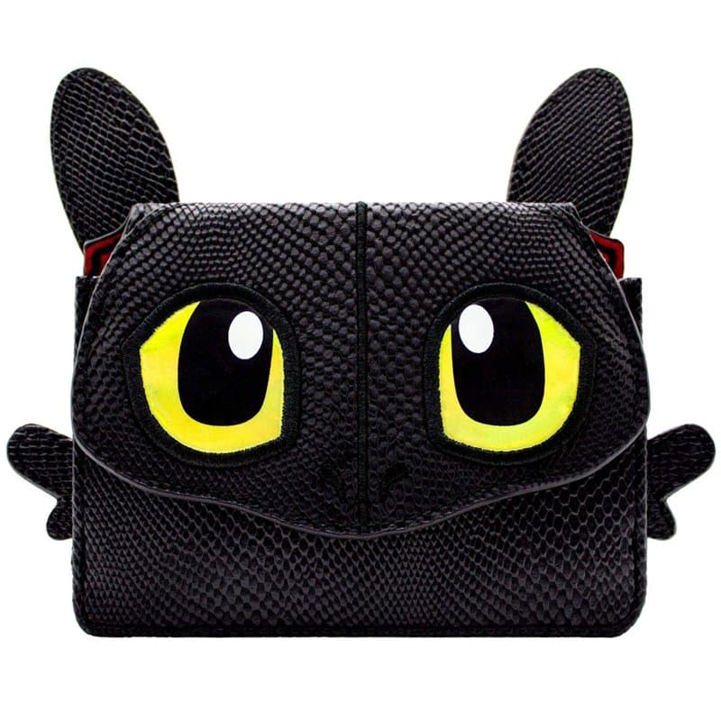 How to Train Your Dragon Krokmou Porte-Monnaie/Portefeuille Porte-Carte, Noir