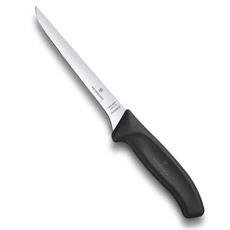 Victorinox Swiss Classic, Couteau à désosser professionnel, Lame extra-tranchante, tranchant droit, 15 cm, Manche plastique, Aci