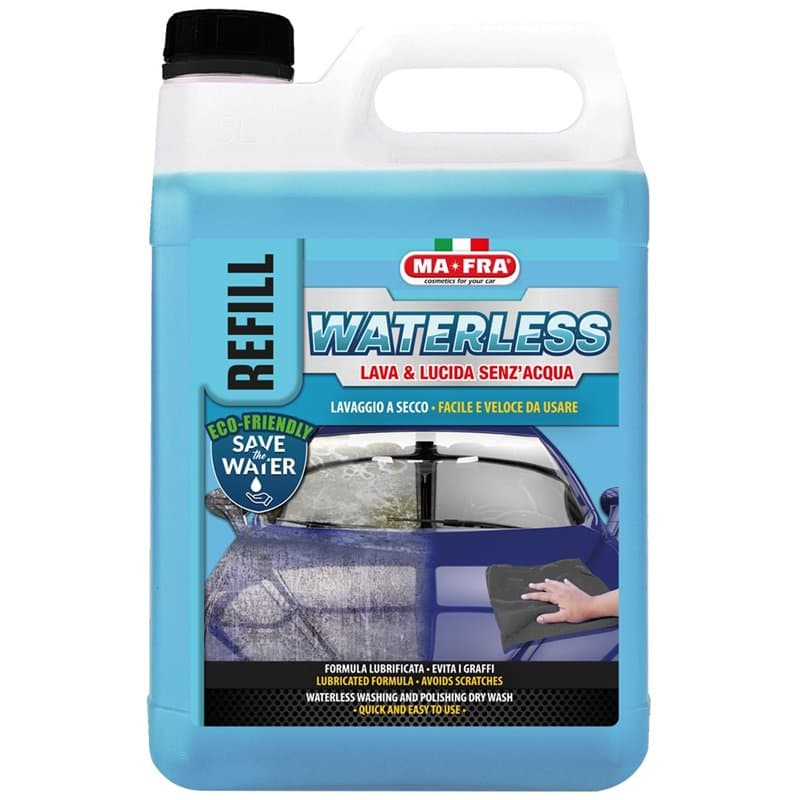 Mafra, Waterless, Solution Complète de Nettoyage à Sec pour la Carrosserie et Le Verre Automobile, Nettoyage et Polissage sans E