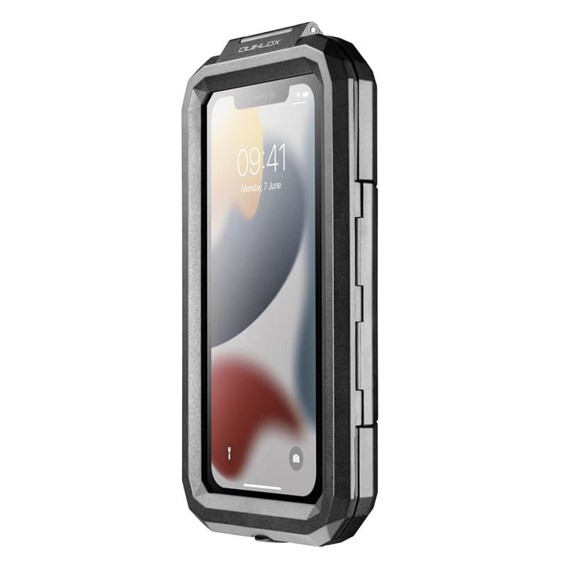 Interphone - Étui Rigide étanche Universel pour Smartphone QUIKLOX jusqu'à 6,9" - Support de téléphone Portable pour Moto - Syst