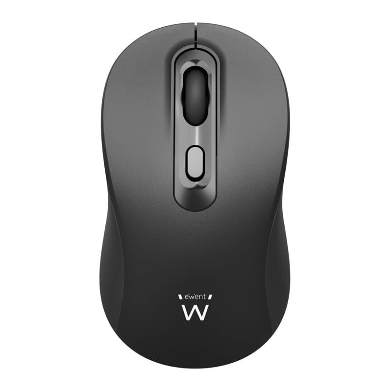 Ewent EW3218 Souris sans Fil Optique 800/1200/1600 DPI, Click Silencieux, Récepteur Nano USB-A, Interrupteur on/Off, Noir