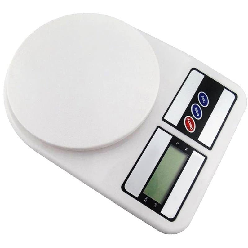 LeoFla Balance numérique de cuisine électronique LCD Bouton Tara maison pèse de 1 g à 7 kg, variable, moyenne