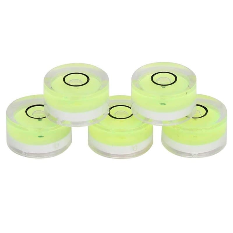 Outils de mesure de niveau à bulle, Akozon 5pcs 15mm de diamètre Mini bulle de niveau rond pour balance