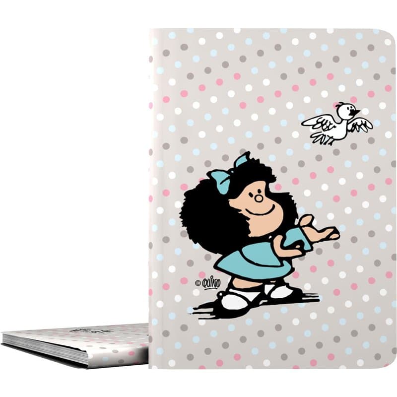 Grafoplas Mafalda Bird Classeur avec pochettes en plastique A4, couverture souple et imperméable, 30 doublures en polypropylène,