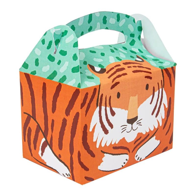 Lot de 50 boîtes Menu enfant "Tigre" 320 g/m2 15,5 x 10,5 x 17,5 cm quadrichromie carton