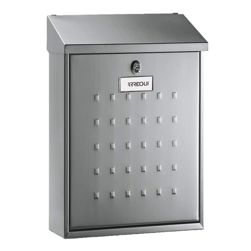 ARREGUI Premium E5607 Boîte aux Lettres Individuelle en Acier Inoxydable, Taille M (Courrier Format A4, Magazine), Boîte aux Let