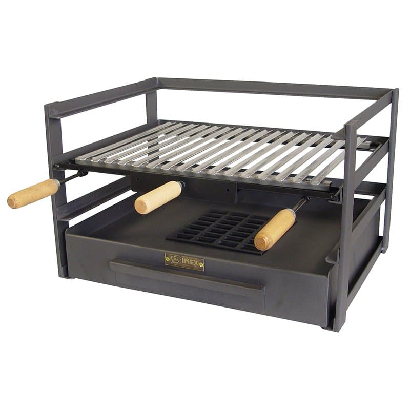 IMEX EL ZORRO 71482.0 Tiroir Barbecue avec Grille, Noir, 72 x 41 x 35 cm