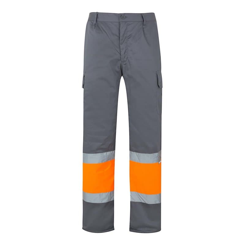 VELILLA 157_08/19_3XL Pantalon d'utilité Professionnelle, Gris et Orange Fluo, Homme