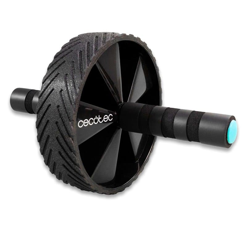 Cecotec Roue abdominale Small Fitness DrumFit AB Wheel, entraînement fonctionnel, poignées antidérapantes ComfortFit & SweatProo