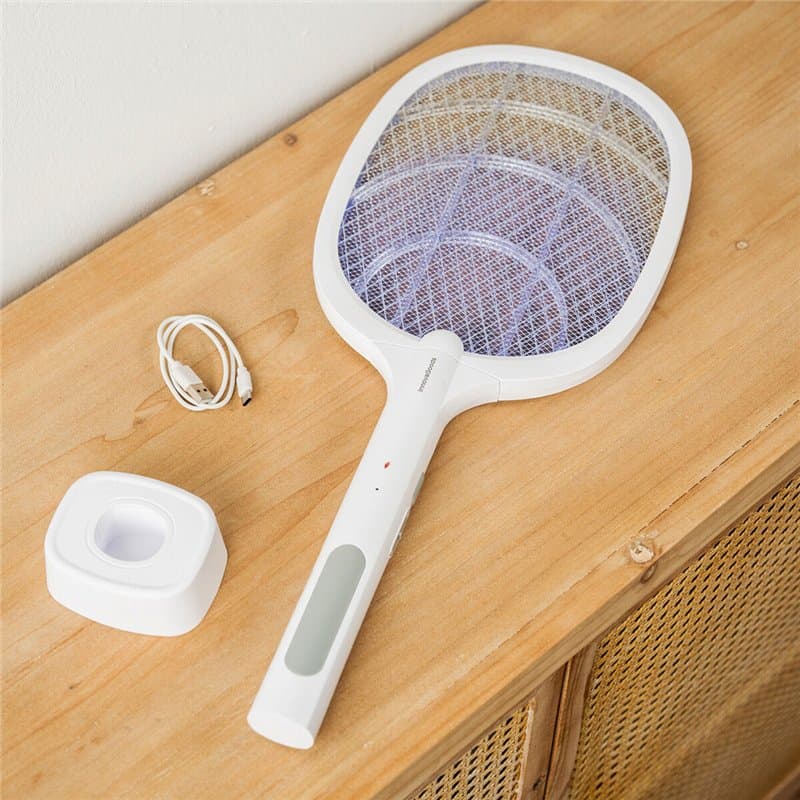 Raquette Anti-insectes Rechargeable 2 en 1 avec Lumière UV Elecfly InnovaGoods