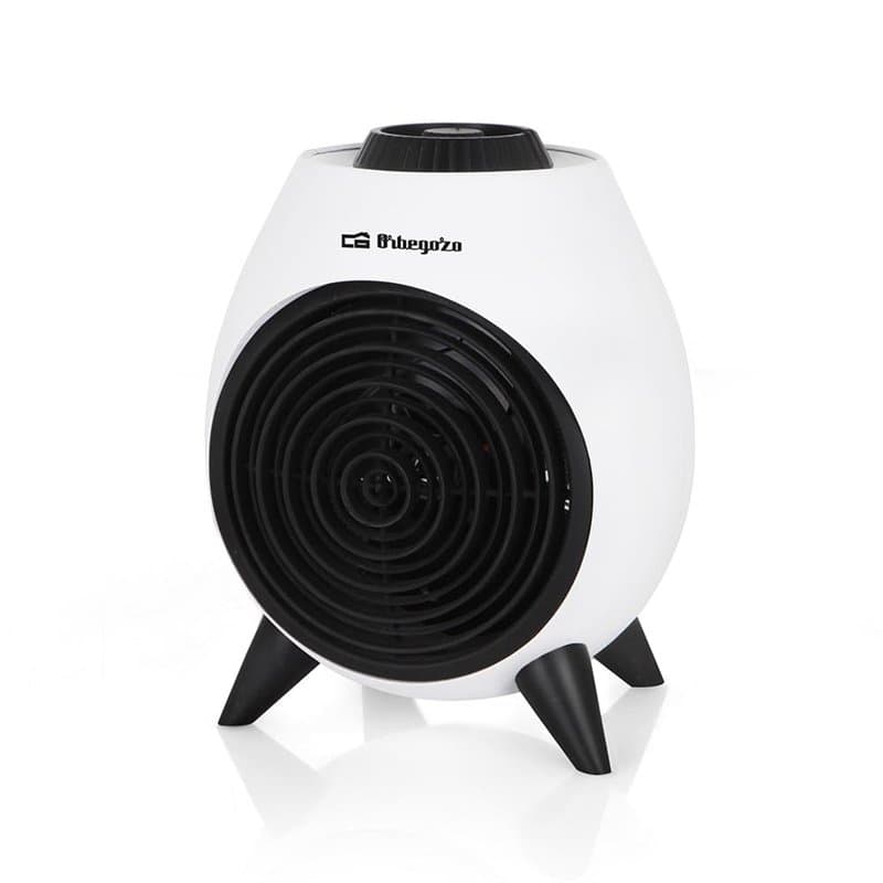 ORBEGOZO Chauffage FH 5037 Chauffage électrique avec thermostat réglable, 2 000 W de puissance, 2 positions de chaleur et foncti