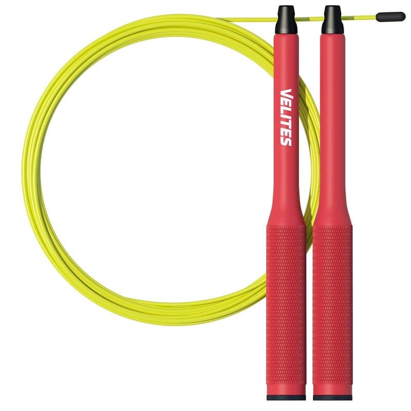 Velites Fire 2.0 Corde à Sauter Crossfit Unisex-Adult, Rouge, 21cm