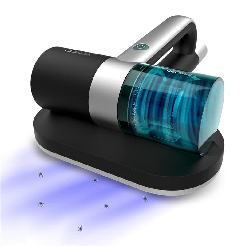Cecotec Aspirateur à Matelas et Tapisseries à Main Conga Rockstar 3000 Mattress. 300 W, 10 kPa, Lumière Ultraviolette UV-C, Tech