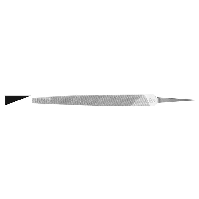 Lime mécanique plate, pointe droite, acier au carbone, idéale pour l'ébauche et la finition des surfaces métalliques.