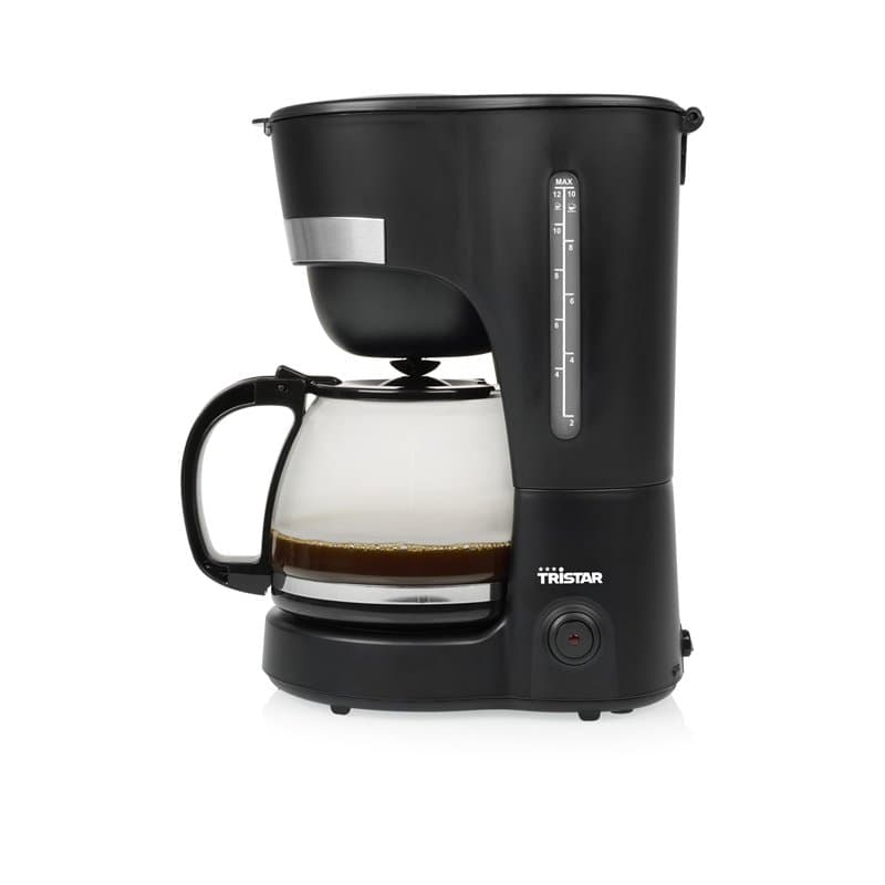 Tristar Cafetière filtre - 1,25 L - 12 tasses max. - Filtre permanent - Système anti-gouttes & Maintien au chaud - 750 W - CM-12