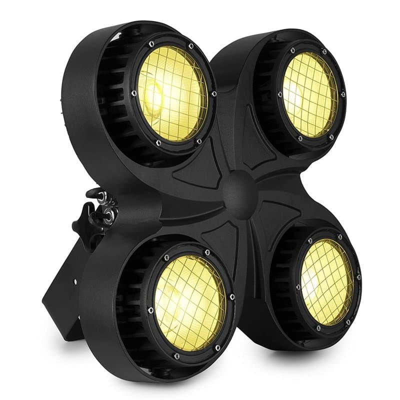 BeamZ SB400IP Projecteur de Scène Blinder IP65, 4x LED Chip on Board (COB), 100 Watts, DMX 4 ou 8 Canaux, Projecteur, Stroboscop